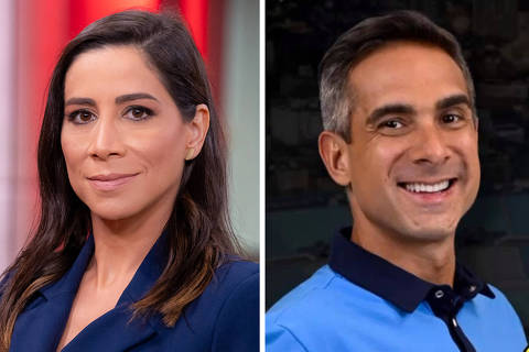 Os jornalistas Julia Dualibi e Gustavo Villani