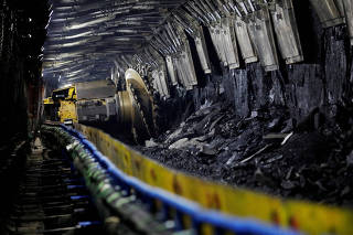 FILE PHOTO: Huawei-organised media tour to coal mines in Shenmu, Yulin city of Shaanxi province, China