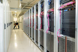 The data center of Cerebras Systems in Santa Clara, Calif., July 19, 2023. (Cayce Clifford/The New York Times)