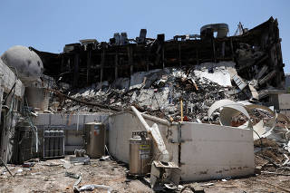 Weizmann Institute of Science buildings left in ruins following an Iranian missile strike