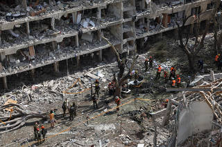 Aftermath of Iran's missile strike on Israel