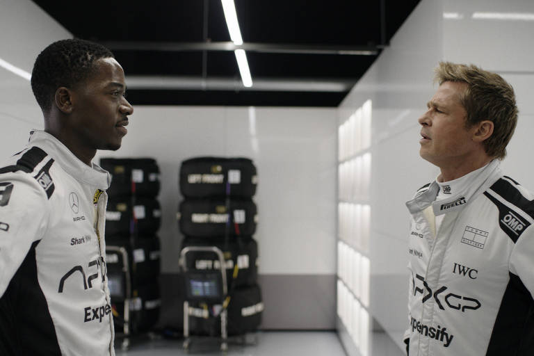 Cena de "F1: O Filme", dirigido por Joseph Kosinski