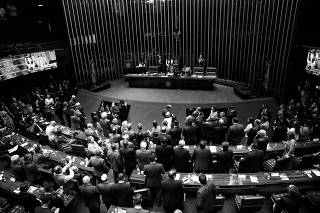 Davi Alcolumbre é eleito presidente do Senado em sessão plenária