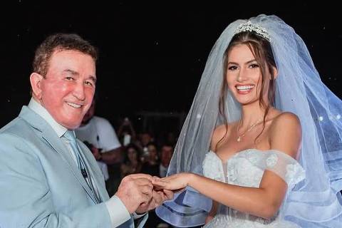 Fotos do casamento de Calita Franciele, Miss Universo Mato Grosso 2024, e o cantor Amado Batista