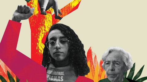 Arte é uma colagem de fotos feitas para reportagens sobre efeitos do clima e ilustrações