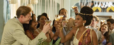 Casamento Glorinha (Mariana Sena) e Ulisses (Ícaro Silva).