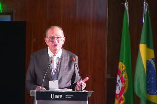 Gilmar Mendes discursa durante Fórum Jurídico de Lisboa