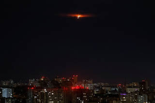 Russian drone strike in Kyiv