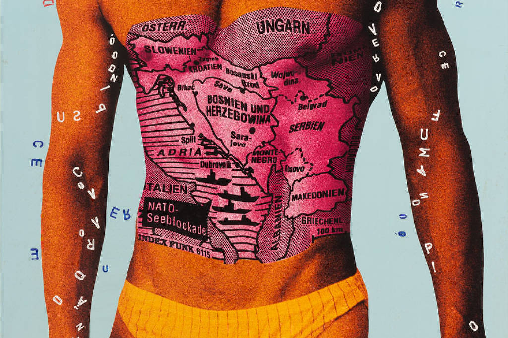 Alex Flemming, que já desenhou mapas sobre corpos, põe corpo no mapa