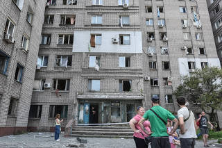 Aftermath of a Russian missile attack in Dnipro