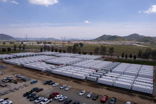 FILE PHOTO: California's largest battery storage facility nears completion