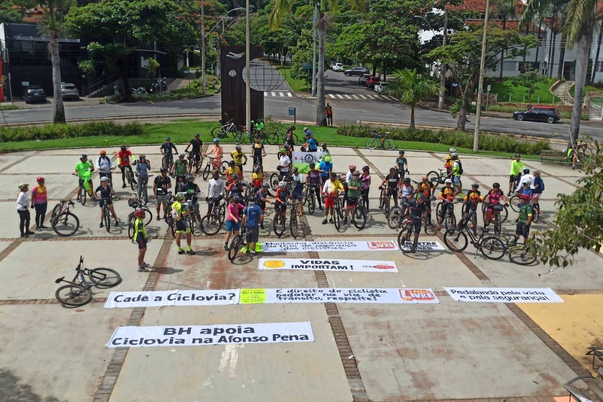 BH tem obra cicloviária paralisada há mais de um ano