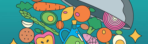 BC-WELL-NUTRITION-LESSONS-ART-NYTSF ?It?s been a big year for nutrition, and we?re only halfway through. Opinions about the proper amount of protein are all over social media; ultraprocessed foods are being thrust into the political spotlight; and we?re still coming to terms with the health risks of alcohol. (Jackson Gibbs/The New York Times)  ? FOR USE ONLY WITH WELL STORY BC-WELL-NUTRITION-LESSONS-ART-NYTSF BY CAROLINE HOPKINS LEGASPIALL. OTHER USE PROHIBITED. ORG XMIT: XNYTS DIREITOS RESERVADOS. NÃO PUBLICAR SEM AUTORIZAÇÃO DO DETENTOR DOS DIREITOS AUTORAIS E DE IMAGEM
