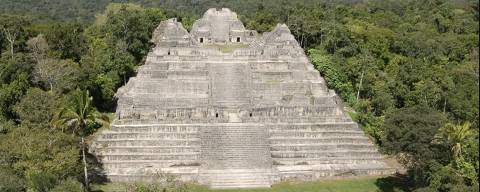 A pirâmide de Caana, com 43 metros de altura, já foi um templo maia  e hoje segue sendo uma das construções mais altas de Belize