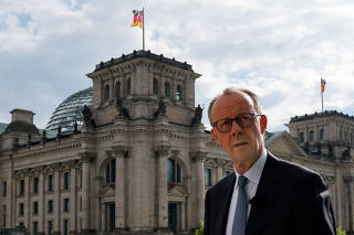 German Chancellor Merz attends ARD summer interview, in Berlin