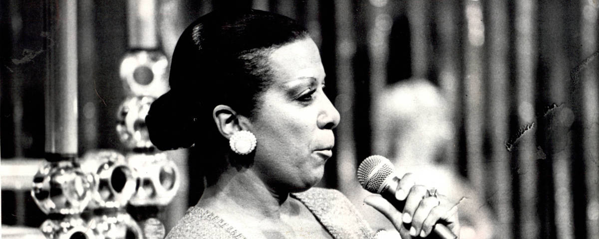 1976 - Elizeth Cardoso.  (Foto: Acervo UH)