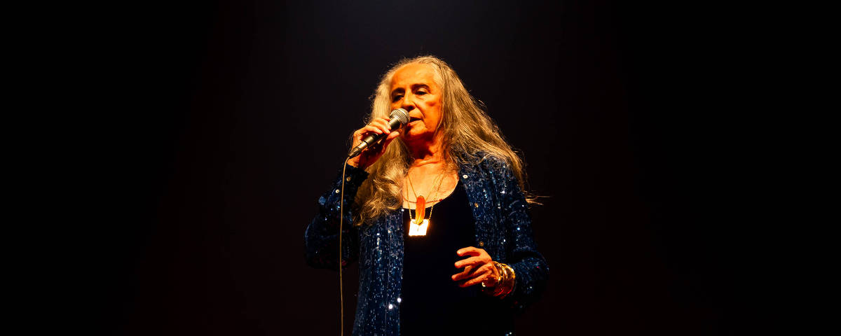 SÃO PAULO - SP - BRASIL - 09.03.2024 ? MARIA BETHÂNIA. A cantora se Maria Bethânia se apresenta durante show de encerramento da turnê ?Fevereiro?, realizado no Espaço Unimed. (Foto: Adriano Vizoni / Folhapress, ILUSTRADA)
Código Folhapress: 3558