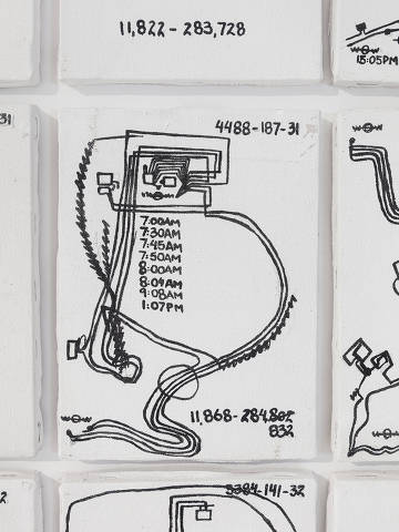Detalhe de 'Primeira Grande Tela' (1988), obra de Ana Amorim