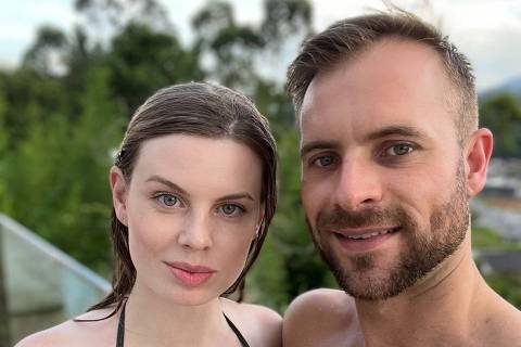 Jenifer Milbratz Stainzack com o marido Cleiton Stainzack