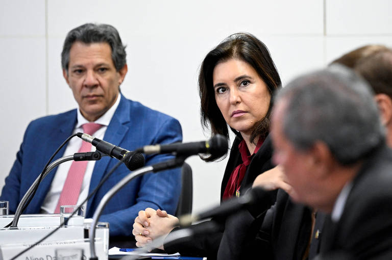 Simone Tebet debate com líderes do PT para ser candidata ao Senado por SP em 2026