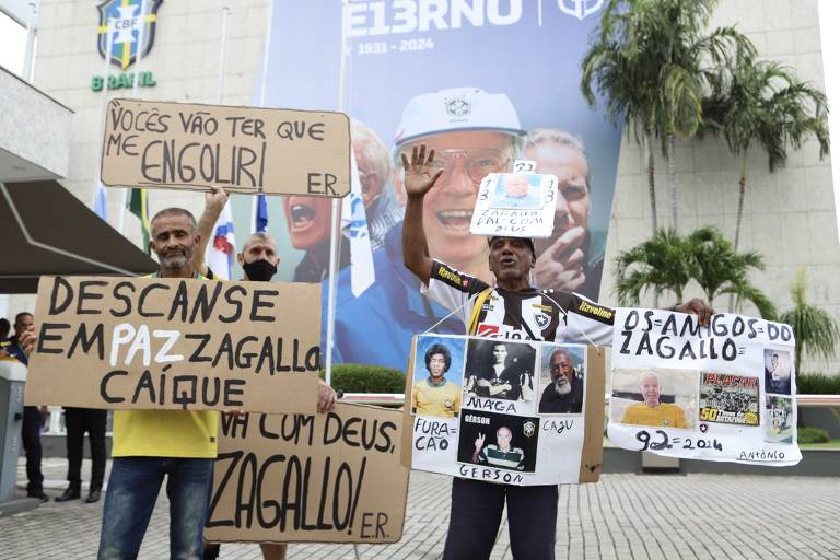 Velório de Mário Jorge Lobo Zagallo na sede da CBF na Barra da Tijuca