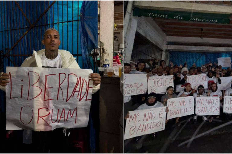 MC Poze vai a presídio protestar e pede libertação de Oruam da prisão; veja vídeo