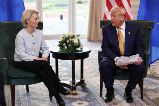 U.S. President Trump visits Scotland