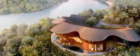 Ilustração do projeto do Hotel Spa Emiliano em Paraty (RJ)