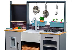 A toy kitchen sold by Backyard Kids, and previously KidKraft, poses a strangulation and asphyxia hazard, according to a recall. (U.S. Consumer Product Safety Commission via The New York Times)