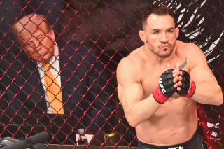 President Trump Attends UFC Title Fight
