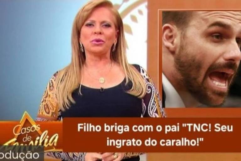 'Linda a família tradicional brasileira', brincam internautas após Eduardo xingar o pai