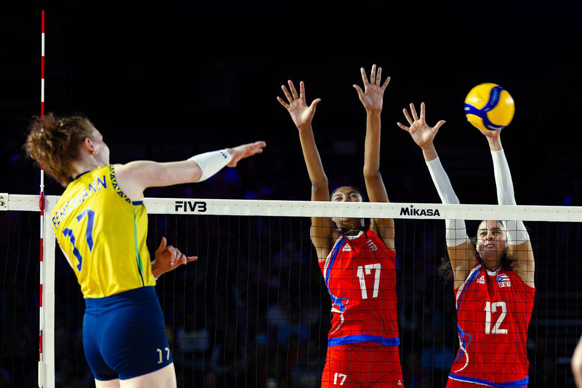 Brasil vence Porto Rico no Mundial de vôlei e encerra fase de grupos com 100% de aproveitamento