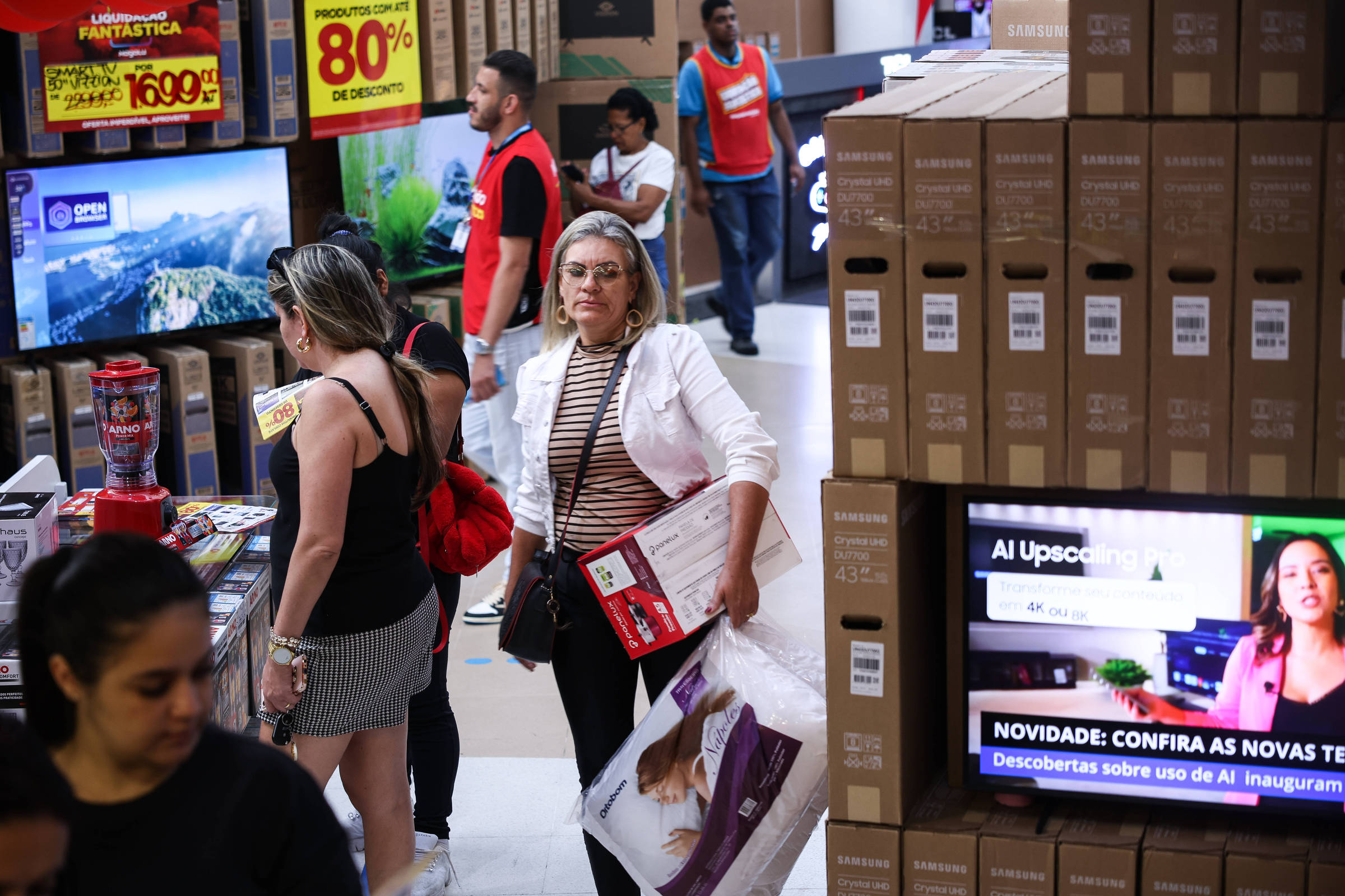 Venda de eletroeletrônicos subiu 381% nos últimos 30 anos