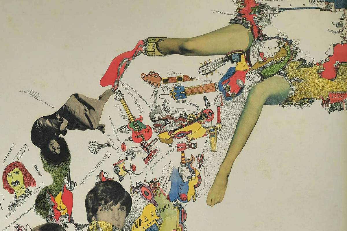 Ferreira Gullar expõe sua verve tropicalista em telas e desenhos de pop art