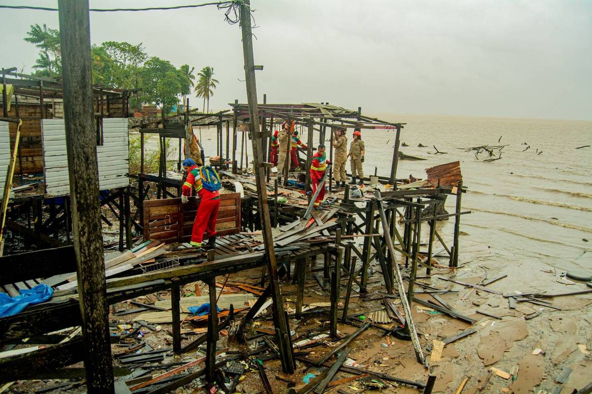 Aumento do nível do mar agrava erosões em Macapá e ameaça população ribeirinha