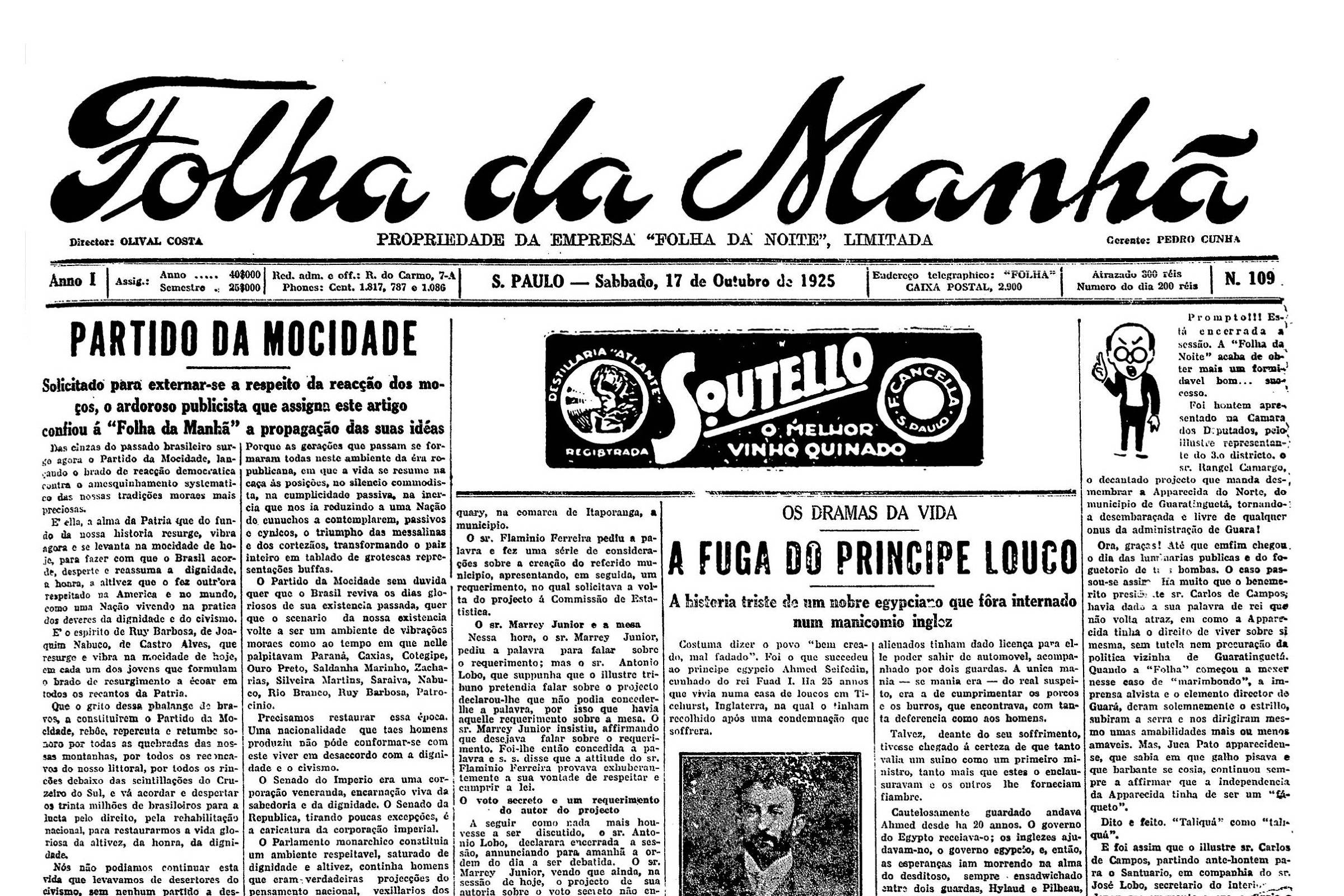 1925: Líder da maioria na Câmara nega que exista acordo para a anistia