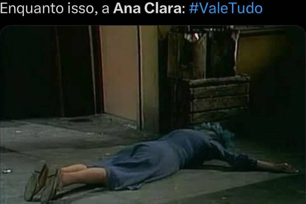 Em 'Vale Tudo', corpo 'esquecido' de Ana Clara após tiro vira meme