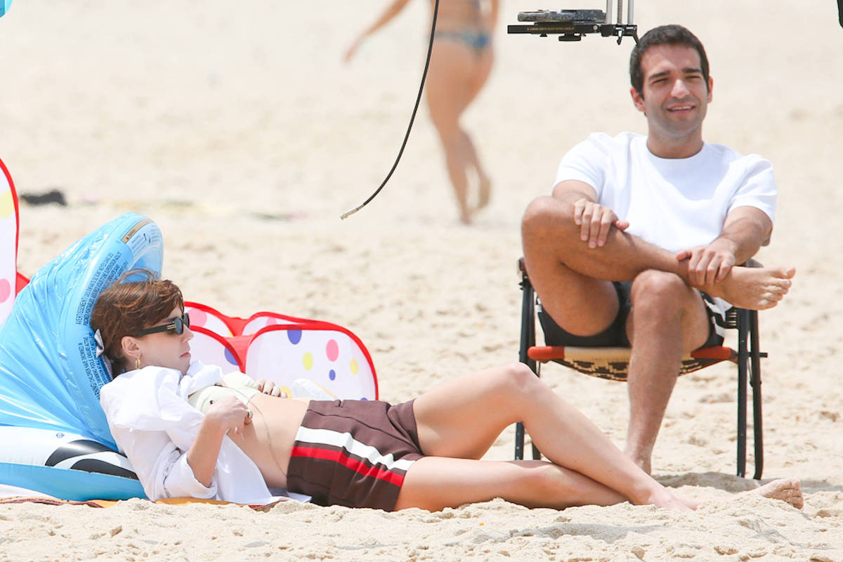 Alice Wegmann e Humberto Carrão gravam finais de 'Vale Tudo' no Rio