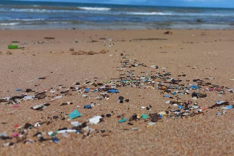 Cientistas percorreram 1.024 praias brasileiras em busca de microplásticos