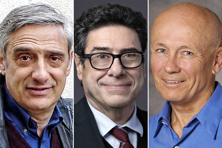 Philippe Aghion, novo Nobel de Economia, em aula no Collège de France.