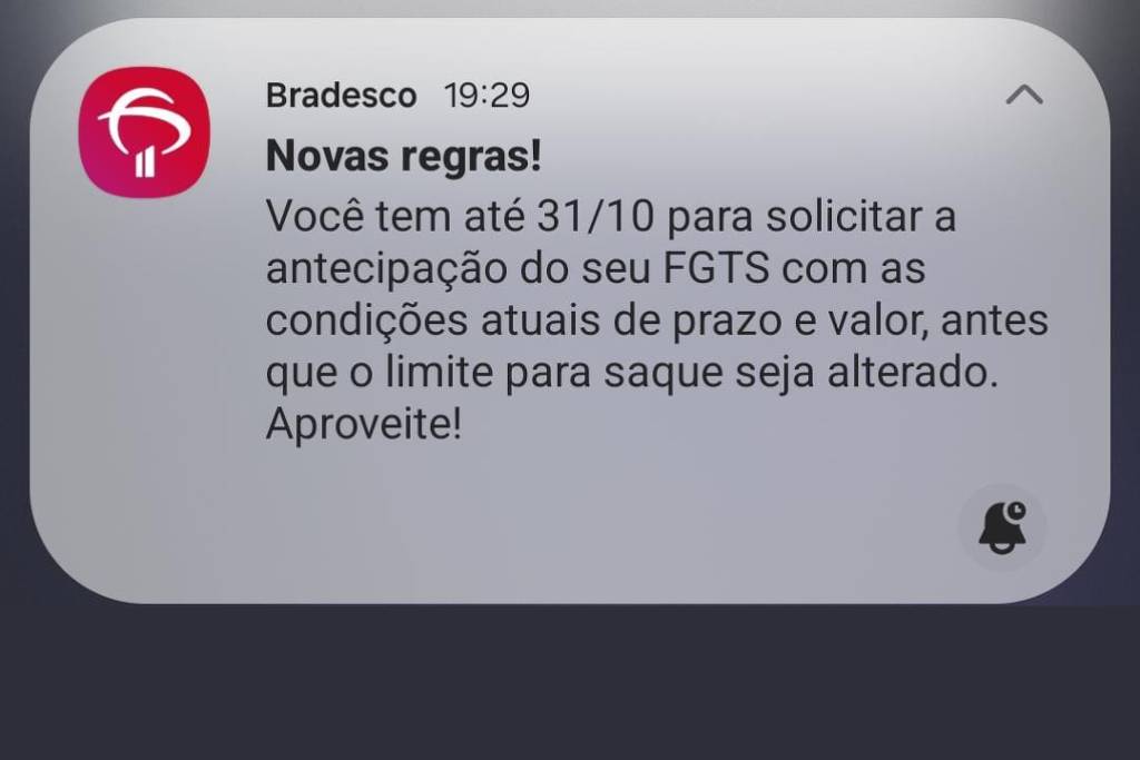 Bancos reforçam campanha pelo saque-aniversário do FGTS antes de mudança das regras