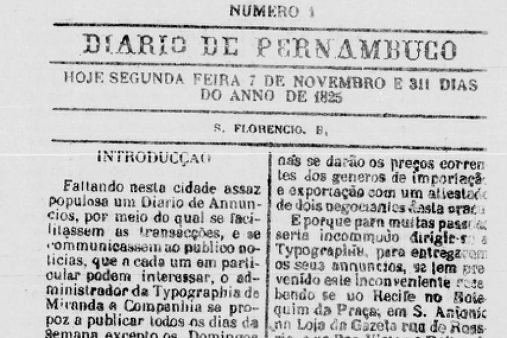 Diario de Pernambuco, o mais antigo jornal em circulação no Brasil, completa 200 anos