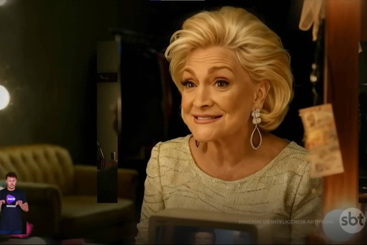 SBT usa inteligência artificial para recriar diálogo de Silvio Santos e Hebe Camargo