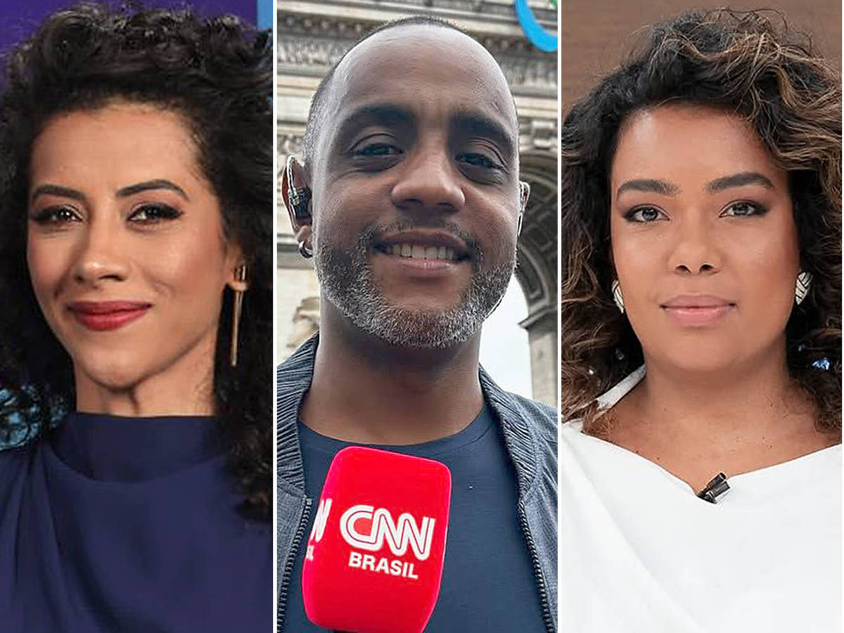 MONTAGEM, Ancoras negros,  Aline Midlej
( Foto: Daniela Toviansky/Divulgação Globo )*Jairo Nascimento( Foto: Jairo Nascimento no Instagram )* Julliana Lopes
( Foto:Julliana Lopes no Instagram )*Thalyta Almeida
( Foto:Thalyta Almeida no Instagram ) DIREITOS RESERVADOS. NÃO PUBLICAR SEM AUTORIZAÇÃO DO DETENTOR DOS DIREITOS AUTORAIS E DE IMAGEM