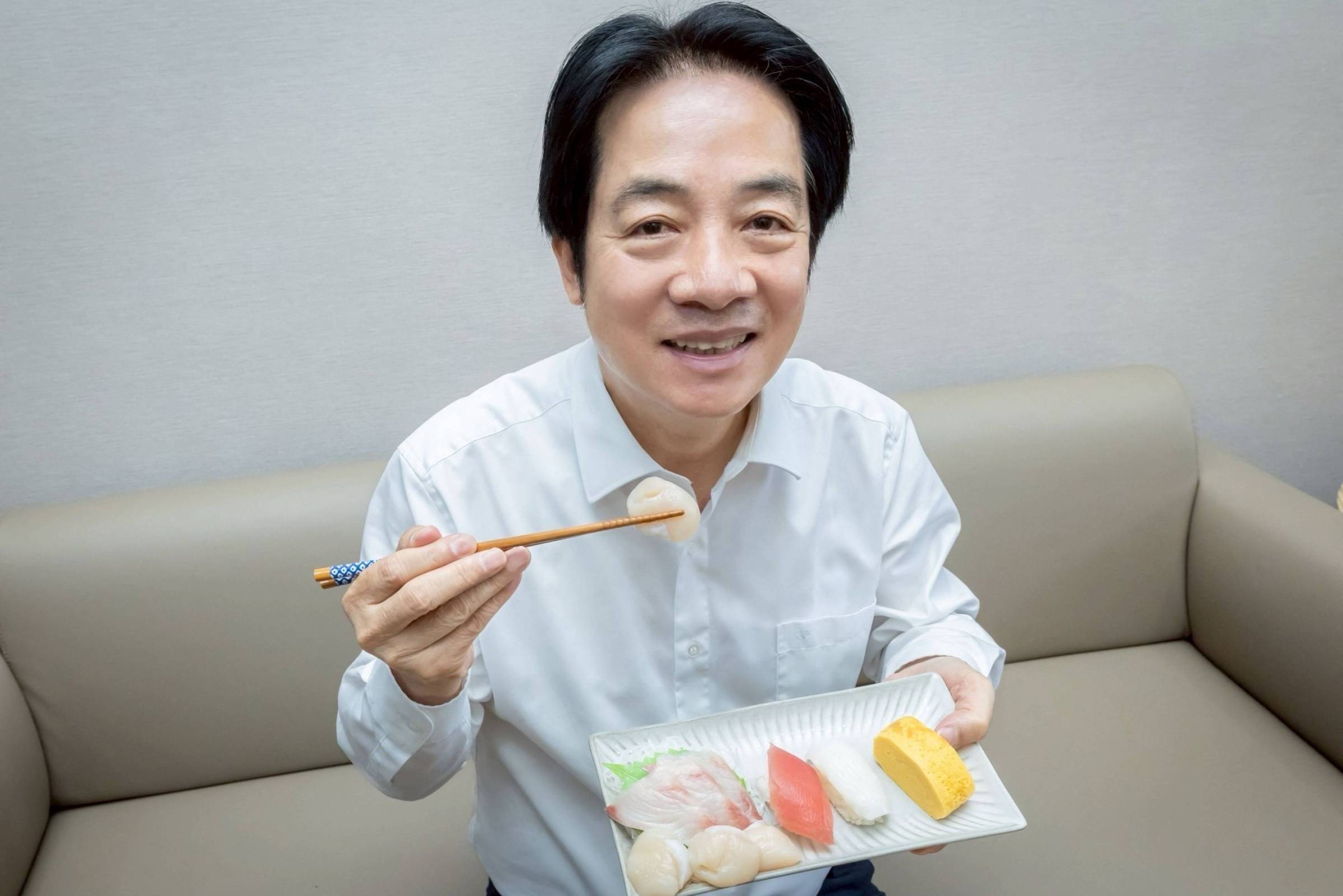 Presidente de Taiwan publica foto com sushi e declara apoio ao Japão contra a China