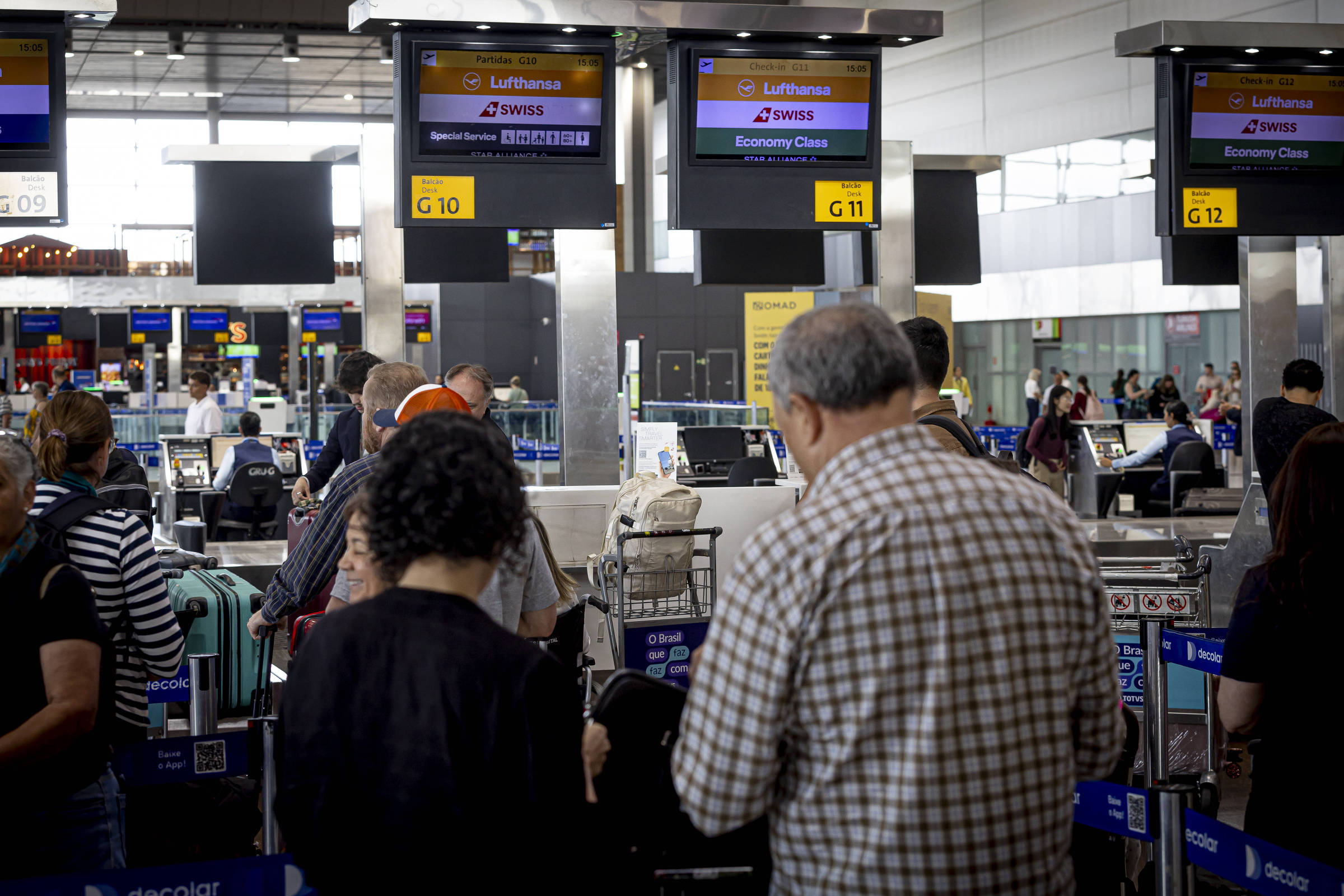 Número de passageiros em aeroportos do país bate recorde em outubro
