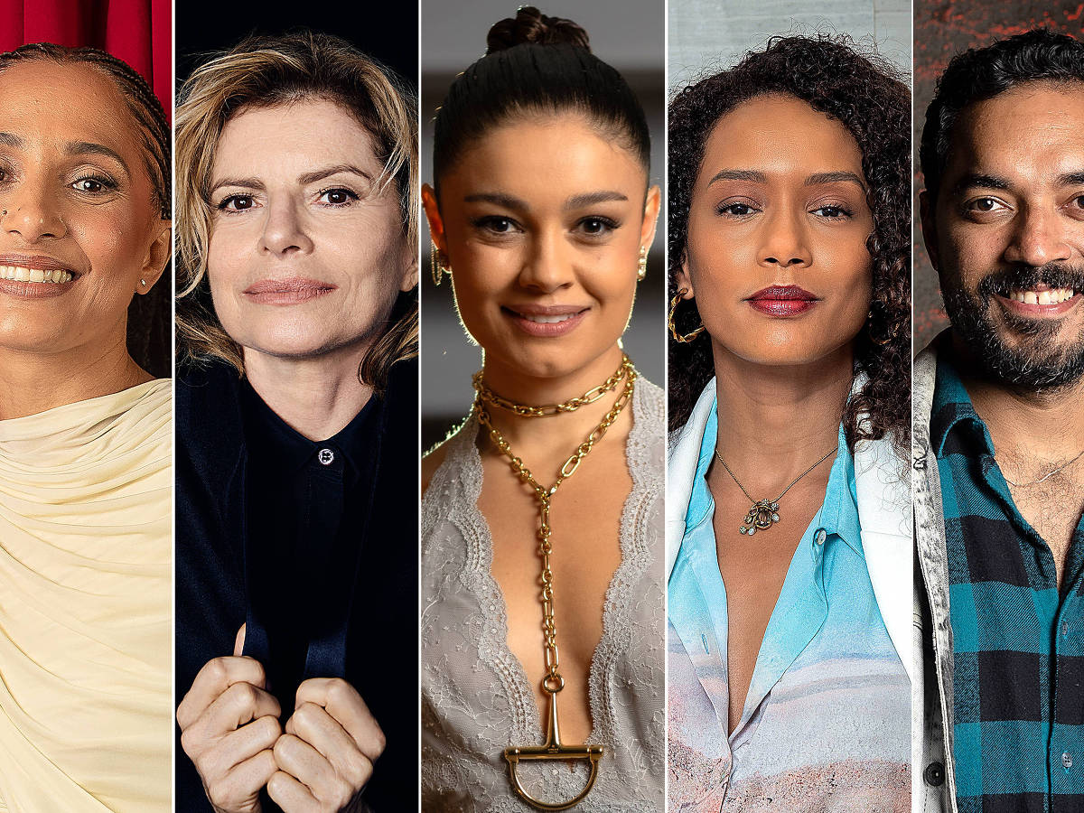 MONTAGEM, S&Atilde;O PAULO-SP, BRASIL 24-09-2025 - MAL&Ecirc;S - A atriz do filme Camila Pitanga na pr&eacute;-estreia do filme Mal&ecirc;s no Reserva Cultural . (Foto: Ronny Santos/Folhapress)***Retrato de Debora Bloch, que faz Odete Roitman na nova 'Vale Tudo'
( Foto: Fernando Young/Folhapress ) ***S&Atilde;O PAULO-SP, BRASIL 07-10-2025 - TR&Ecirc;S GRA&Ccedil;AS - A atriz Sophie Charlotte no lan&ccedil;amento da novela 