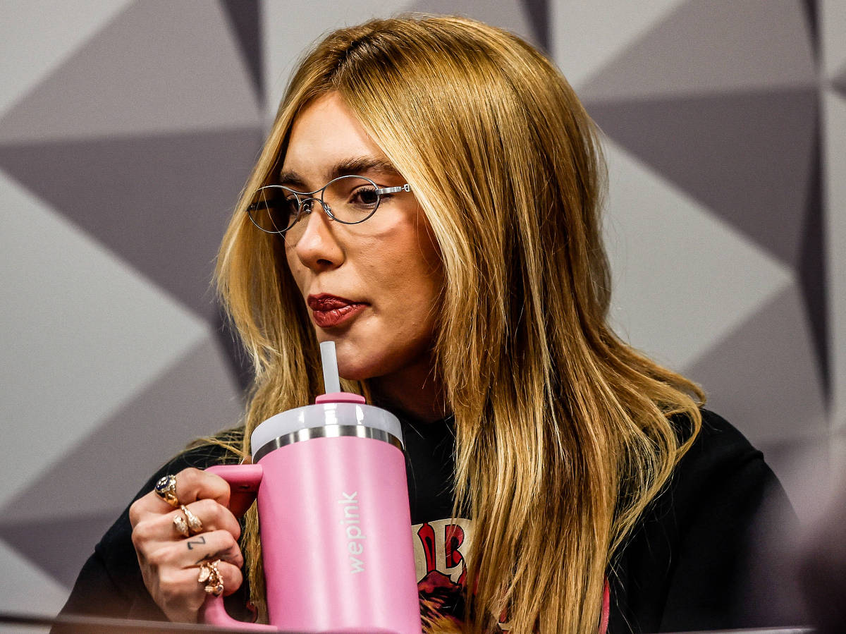 BRASILIA,DF, 13-05-2025: A influencer Vig&iacute;nia Fonseca dep&otilde;e na CPI das Bets no Senado Federal  (FOTO: Gabriela Bil&oacute;/Folhapress, POLITICA)