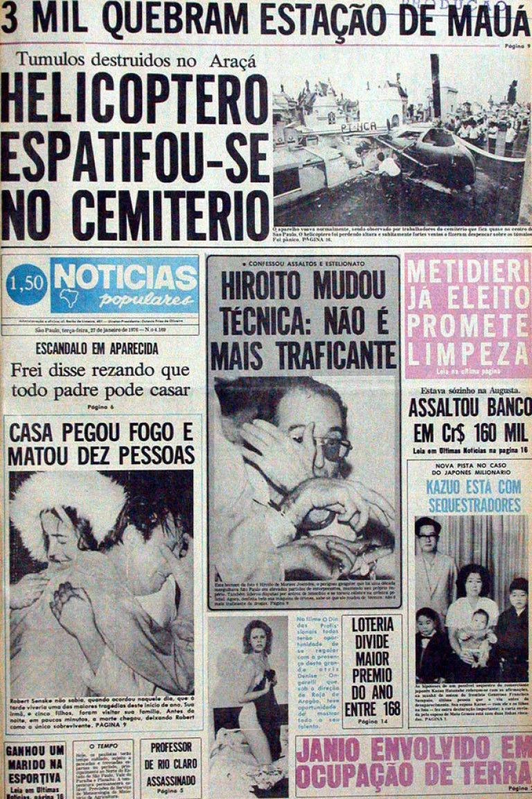 Terça-feira, 27 de janeiro de 1976; 'Saiu no NP' relembra a vida de Hiroito de Moraes, famoso pelos crimes e pelas fugas