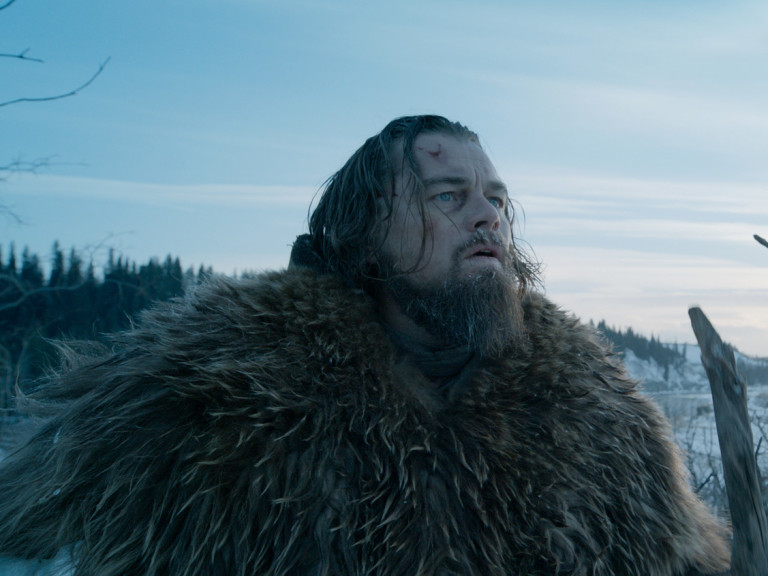 Leonardo DiCaprio sofre em "O Regresso", filme do diretor Alejandro Gonzalez Iñárritu